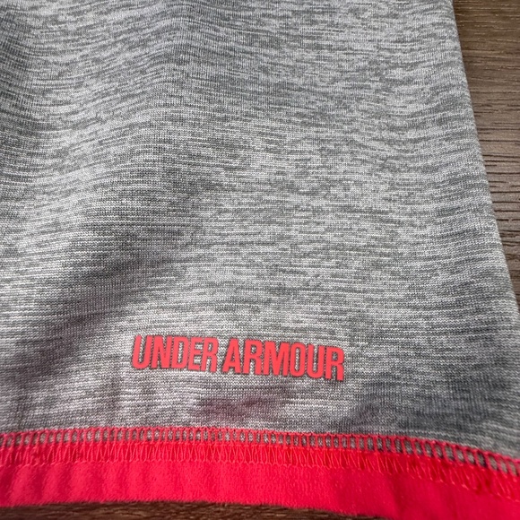 Under Armour UA Storm Hooded Sweatshirt, Logo, Heather Gray, Athletic, YSM Girls - Picture 10 of 14